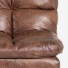 Divano letto 2 posti in similpelle con schienale reclinabile Hori Stock