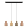 Lampada a sospensione design lineare 4 luci in metallo multicolor Orkan Vendita