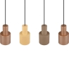 Lampada a sospensione design lineare 4 luci in metallo multicolor Orkan Offerta