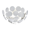 Plafoniera di design in metallo bianco per soggiorno camera da letto Ardik Promozione
