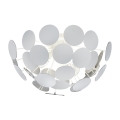 Plafoniera di design in metallo bianco per soggiorno camera da letto Ardik Promozione