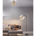 Plafoniera moderna con paralume 30cm in velluto beige e oro Vetor Vendita