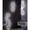 Piantana LED moderna design a 5 cerchi con luce dimmerabile Nural Saldi