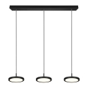 Lampada a sospensione LED nera moderna con 3 luci dimmerabile Pular Offerta
