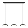 Lampada a sospensione LED nera moderna con 3 luci dimmerabile Pular Offerta