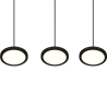 Lampada a sospensione LED nera moderna con 3 luci dimmerabile Pular Saldi