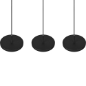 Lampada a sospensione LED nera moderna con 3 luci dimmerabile Pular Sconti