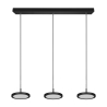 Lampada a sospensione LED nera moderna con 3 luci dimmerabile Pular Stock
