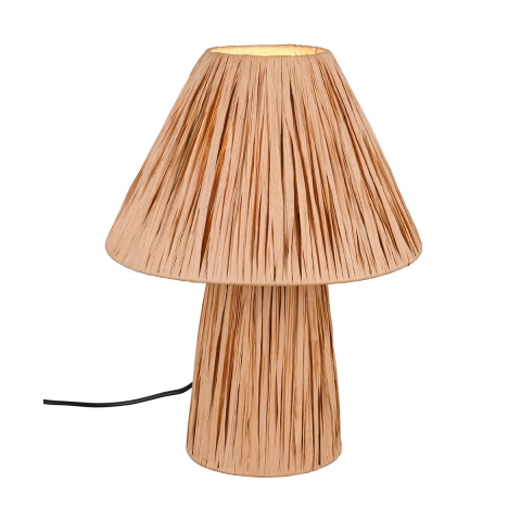 Lampada da tavolo comodino in carta naturale dal design moderno Vorth Promozione