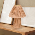 Lampada da tavolo comodino in carta naturale dal design moderno Vorth Vendita