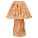 Lampada da tavolo comodino in carta naturale dal design moderno Vorth Sconti