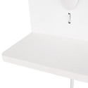 Applique da parete con ricarica wireless USB e paralume in tessuto Myrik Sconti