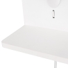 Applique da parete con ricarica wireless USB e paralume in tessuto Myrik Sconti