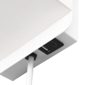 Applique da parete con ricarica wireless USB e paralume in tessuto Myrik Catalogo