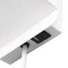 Applique da parete con ricarica wireless USB e paralume in tessuto Myrik Catalogo