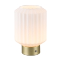 Lampada da tavolo design moderno elegante luce LED ricaricabile Arina Promozione