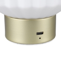 Lampada da tavolo design moderno elegante luce LED ricaricabile Arina Saldi