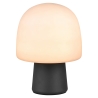 Lampada da tavolo scrivania design moderno con paralume in vetro Trist Saldi