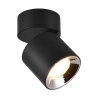 Faretto LED nero da soffitto orientabile design moderno Sirio Promozione