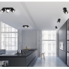 Faretto LED nero da soffitto orientabile design moderno Sirio Offerta