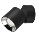 Faretto LED nero da soffitto orientabile design moderno Sirio Stock