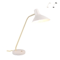 Lampada elegante da tavolo scrivania regolabile in metallo dorato Jarak Promozione