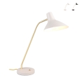 Lampada elegante da tavolo scrivania regolabile in metallo dorato Jarak Promozione