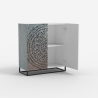 Credenza alta da soggiorno con 2 ante intarsiate in madreperla Nika Offerta