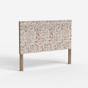 Testiera in legno intarsiato 174x135cm per letto matrimoniale Juno Vendita