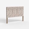 Testiera in legno intarsiato 174x135cm per letto matrimoniale Juno Vendita