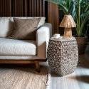 Tavolo esagonale moderno di design con intarsi in madreperla Tari Promozione