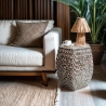 Tavolo esagonale moderno di design con intarsi in madreperla Tari Promozione