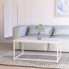 Tavolino da salotto contemporaneo 100x60x45cm effetto marmo Corniola Vendita