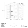 Casetta in legno da giardino rimessa box per attrezzi 198x198cm Regis Sconti