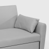 Divano letto 2 posti estraibile design moderno in tessuto Porto Rico 