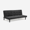 Divano Letto Design in tessuto 2 Posti per casa e ufficio Giada Dark Stock