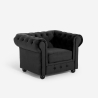 Poltrona da salotto stile classico Chesterfield in velluto Coventry Saldi