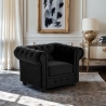 Poltrona da salotto stile classico Chesterfield in velluto Coventry Vendita