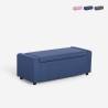 Panca contenitore in tessuto per camera da letto ingresso Merak Promozione