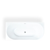 Vasca da bagno freestanding angolo arrotondato resina fiberglass Panarea Acquisto
