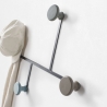 Appendiabiti da muro in metallo stile moderno con 4 ganci Hook Vendita