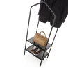 Stand appendiabiti in metallo nero design moderno e salvaspazio Caleb Offerta