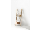 Libreria a scala in legno di bambù con 4 ripiani scaffali Memphis Vendita