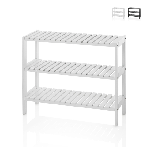Scaffale scarpiera a 3 ripiani design moderno e compatto Bin Promozione
