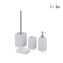 Set accessori da bagno design moderno in resina Dakar Promozione