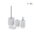 Set accessori da bagno design moderno in resina Dakar Promozione
