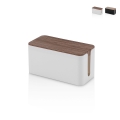 Scatola organizzacavi in ABS con coperchio effetto legno Earl Promozione