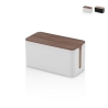 Scatola organizzacavi in ABS con coperchio effetto legno Earl Promozione