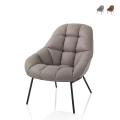Sedia poltrona in similpelle imbottita design moderno Carla Promozione