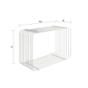 Mensola da parete design moderno in metallo Kabe 